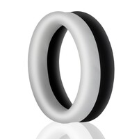 TGV Dark Thick Cock Ring Sex Toy For Men Ejaculation Penis and Balls Delay Erection Aid Black Glow In The Dark