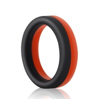 TGV Dark Thick Cock Ring Sex Toy For Men Ejaculation Penis and Balls Delay Erection Aid Black Red