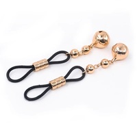 Nipple Clamp Bell Gold Adjustable BDSM S+M Sex Toy For Women Couples Restraints