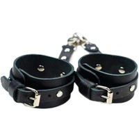 TGV Dark Sexy Handcuffs Cuffs Bondage Couples Leather Harness BDSM S+M Restraints Fetish