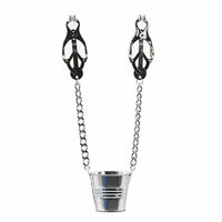 Japanese Clover Nipple Clamps Sex Toy BDSM S+M Weight Fetish Clip Bondage Bucket