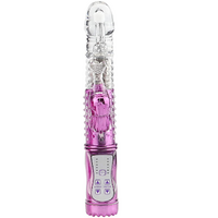 Vibrating Jack Rabbit Vibrator Dildo GSpot Clit Sex Adult Toy USB Rechargeable Purple Women's
