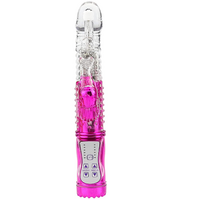 Vibrating Jack Rabbit Vibrator Dildo GSpot Clit Sex Adult Toy USB Rechargeable Pink