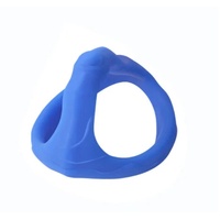 Penis Ring Silicone Semen Lock Cock Ring Delay Ejaculation Blue