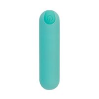 USB Rechargeable Bullet Vibrator Discreet Vibrating Massager Beginner Sex Toy Adult Powerful Green Aquamarine