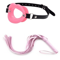 TGV Dark Bondage Set Kit BDSM Toy Restraint Ball Gag Fetish S+M Whip Couples Sex Adult Pink