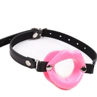 Open Mouth Gag Silicone Lips Oral Toys Couples Restraint BDSM Adult Sex Toy Pink