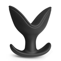 Anal Plug Ass Anchor Black Butt Soft Silicone Expanding Flexible Sex Toy Unisex