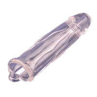 Clear Transparent Penis Sleeve Extender Sex Toy For Men Cock Sleeve Extension Dildo Ring Male