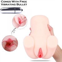 Male Masturbator Sex Doll Premium Quality TPE Textured Tunnel Vagina Pocket Pussy
