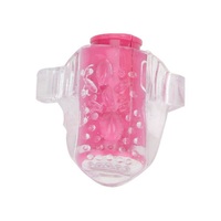 Finger Vibrator Sex Toy Penis Cock Ring Masturbator Clitoris Tongue G-spot For Women Men Unisex Pink