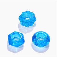 TGV Dark 3 Pack Thick Cock Rings Soft Stretchy Silicone | Stay Hard Penis-Rings Last Longer Blue