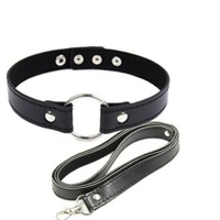 Collar and Leash BDSM Soft Bondage Metal Restraint Lead Couple Adult Sex Toy Toys For Couples