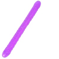Double Ended Dildo Dong Personal Massager Penis Sex Toy For Men Women 13 Inch BDSM Purple