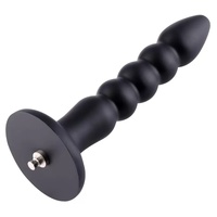 Hismith Sex Machine Attachment Premium 9.15 Silicone Anal Plug For KlicLok Black