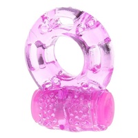 Vibrating Cock Ring Rabbit Vibrator Massager Sex Toy For Men Couples Penis Pink