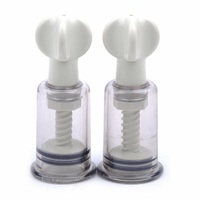 Nipple & Clitoris Sucker Twist Pump Suction Clamp Stimulator Oral Tongue Sex Toy For Women Men Couples BDSM S+M Medium