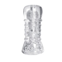 TGV Dark Male Masturbator Masturbation Cup Sex Toy For Men Clear Transparent Type 5