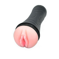 VIBRATING Pocket Pussy Mens Masturbation Cup Silicone Vagina Sex Toy Male Masturbator