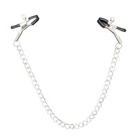 Nipple Genital Chain +Adjustable Clamps Sex Toy Fetish S&M Bondage Set Jewellery