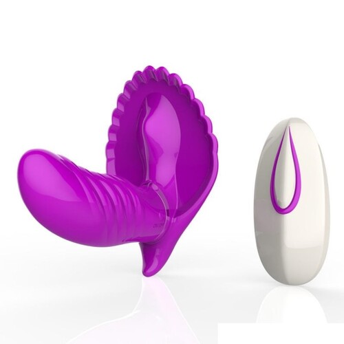 Wireless USB Remote Control Vibrator Strapless Dildo Vibrating Panties G Sex Toy For Women Couples Purple