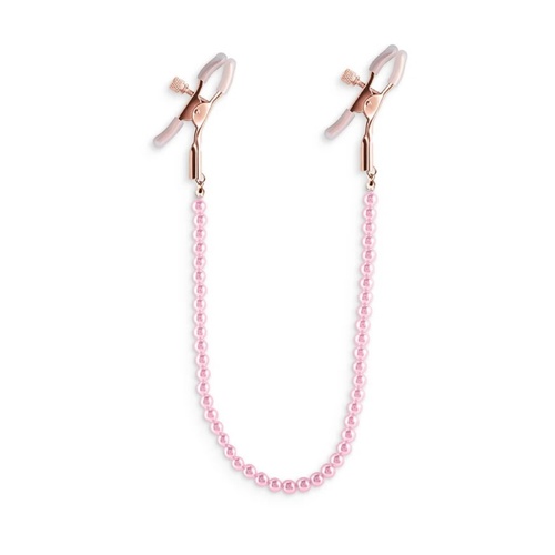 Nipple Clamps With Chain Pearls Bondage Toy For Couples BDSM S+M Pink