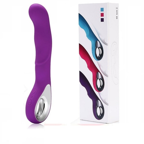 Vibrator 10 Speeds USB Rechargeable Waterproof Massager G Spot Sex Toy Purple