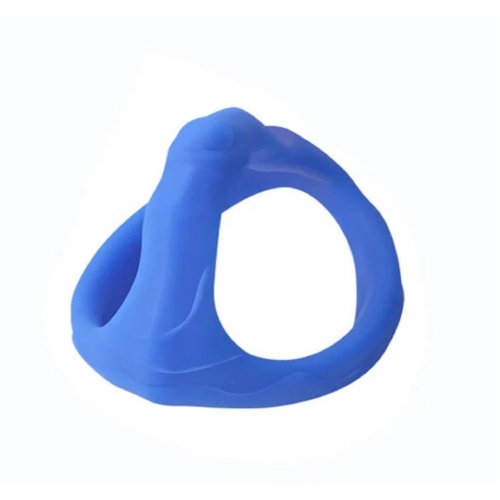 Penis Ring Silicone Semen Lock Cock Ring Delay Ejaculation Blue