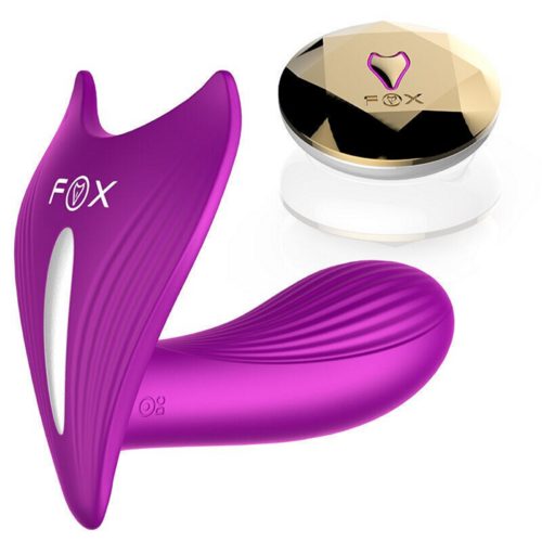 FOX USB Rechargeable Vibrator Strapless Dildo Vibrating Panties G Sex Toy Pink Strap On Strapon