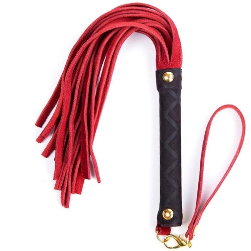 Whip Adult Sex Toy Flogger For Spanking Men Women And Couples Fun PU Leather Whip BDSM S+M Red