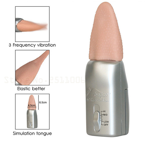 Silicone Tongue Vibrator Women Masturbator Oral Sex Toy Clitoris Waterproof