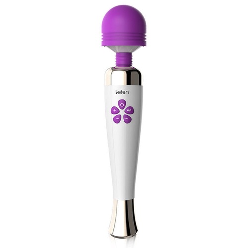 Vibrator Sex Toy Magic Wand USB Rechargeable Masturbator Adult Massager Purple Masturbation