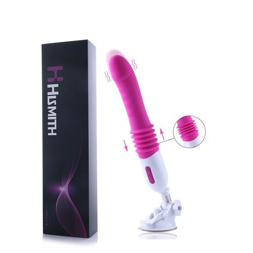 10 Speed Vibrating Dildo Thrusting Sex Machine Portable USB Rechargeable Sex Toy
