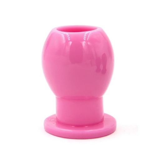 Butt Plug Douche Enema Anal Dilator Hollow Anal Plug Sex Toys For Women Men Couples Large Pink