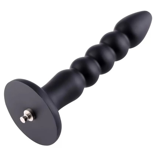 Hismith Sex Machine Attachment Premium 9.15 Silicone Anal Plug For KlicLok Black