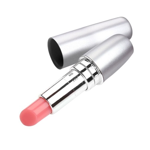 Lipstick Vibrating Bullet G-spot Dildo Vibrator Adult Sex Toy Massager Women's Vibe Silver