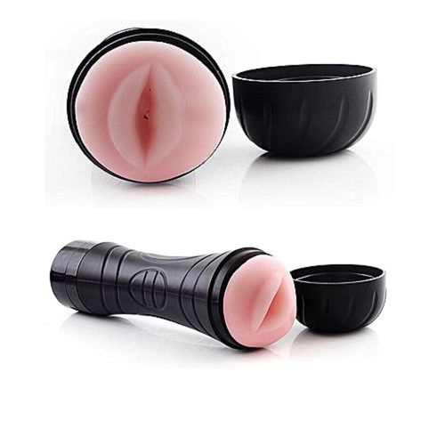 Vibrating Male Masturbator Pocket Pussy Stroker Mouth Oral Sex Toy Adult Mens